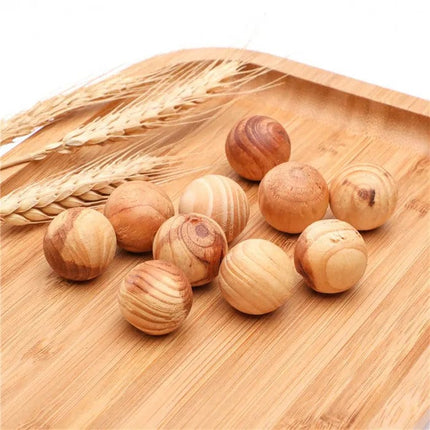32 Pcs Living Today Cedar Wood Balls –  Scented Moth-Repellent Balls.