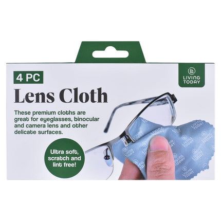 LIVING TODAY 4pc Lens Polishing Cloth.