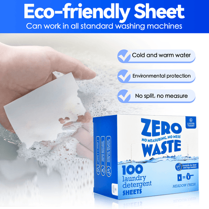 25 Sheets Eco-friendly Ultra Concentrated Laundry Detergent.
