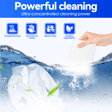25 Sheets Eco-friendly Ultra Concentrated Laundry Detergent.