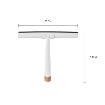 Bamboo Base Shower Squeegee with Holder.