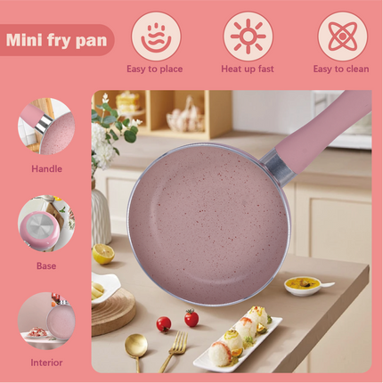 12cm Mini Non Stick Aluminium Frying Pan Round Egg Pan.