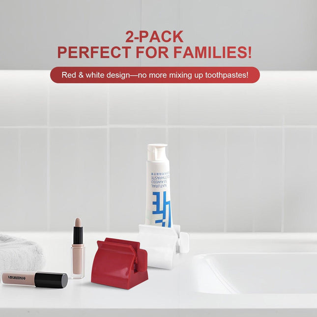2Pcs Toothpaste Rolling Dispensers Squeezer.