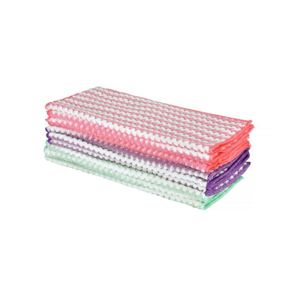 10 Pcs Super Absorbent Reusable Microfibre Cleaning Cloths 30 x 30 cm.