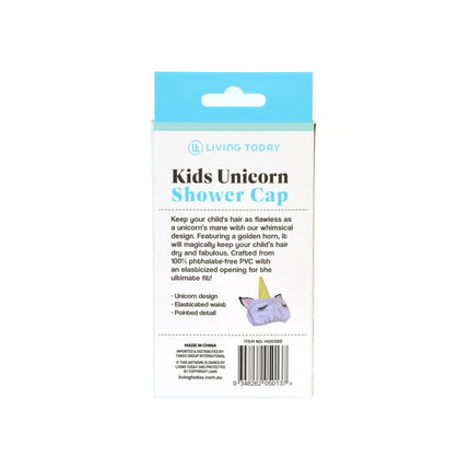 Kids Unicorn Shower Cap.