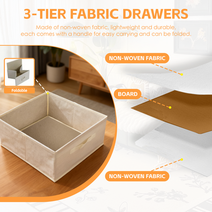 3 Drawer Bammboo Storage Chest.