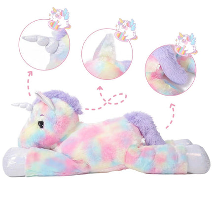 JUMBO PLUSH LYING UNICORN - 105cm.