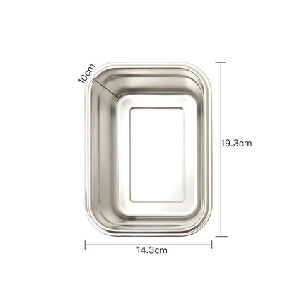 Clevinger Stainless Steel Bamboo Extra Large Lunch Box 2000ml.
