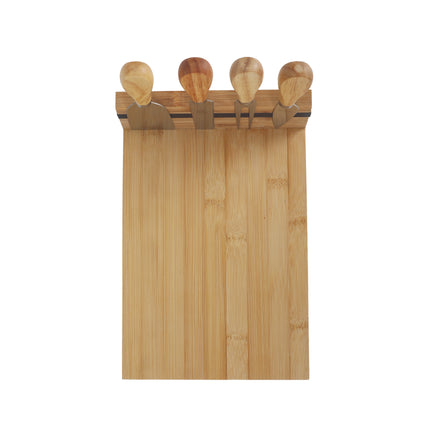 Bamboo Cheese Board and Knife Set.