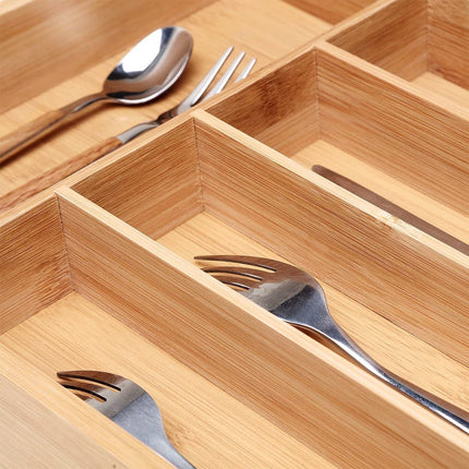 Bamboo Cutlery Tray.