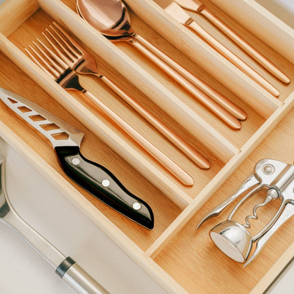 Bamboo Cutlery Tray.