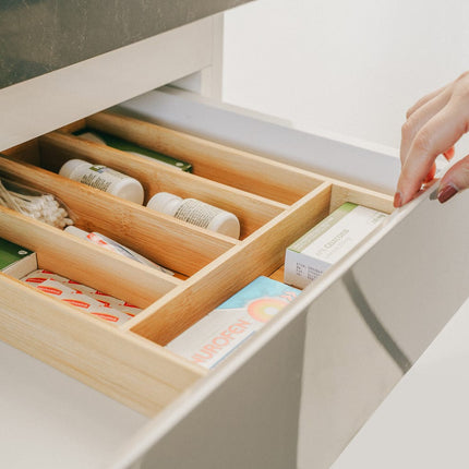 Bamboo Cutlery Tray.