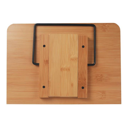 Bamboo Book Stand - Adjustable Book Stand - Book, Recipes, Tablet Portable Holder.