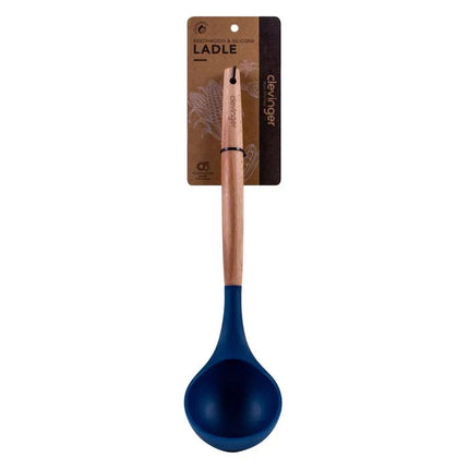 Beechwood & silicone ladle navy.