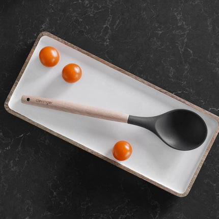 Beechwood & silicone spoon charcoal.