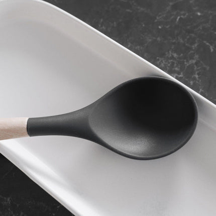 Beechwood & silicone spoon charcoal.