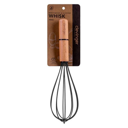 Beechwood & silicone whisk charcoal.