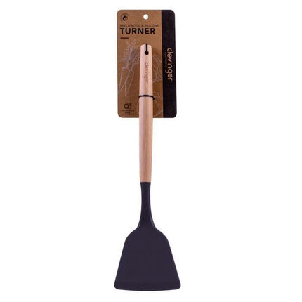 Beechwood & silicone turner charcoal.
