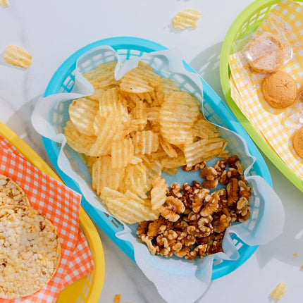 Cook Easy Set of 3 Oval Plastic Snack Baskets.