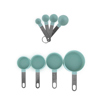 Stackable 4 Measuring Cup Set & 4 Spoon Set.