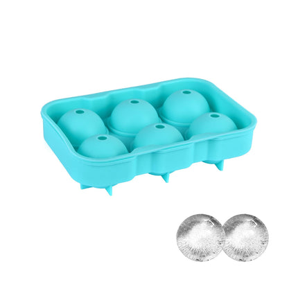 Easy Pop Silicone 6 Sphere Ice Cube Tray.