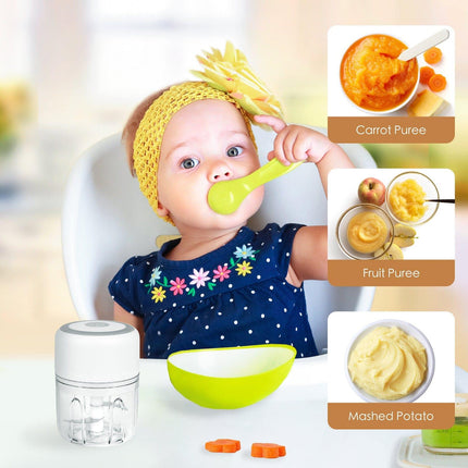 250ml Cordless USB Rechargeable Mini Food Chopper.