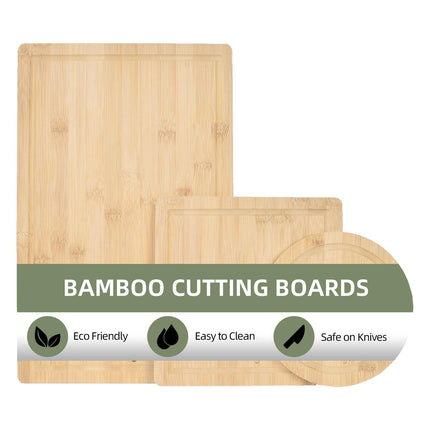 3 Pcs Bamboo Cutting Board.