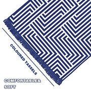 Rectangular Quick Dry Beach Towel with Tassel.