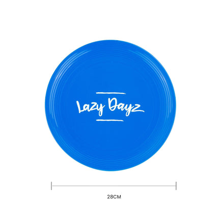 28cm Lazy Dayz Jumbo Neon Beach Frisbee - Blue.