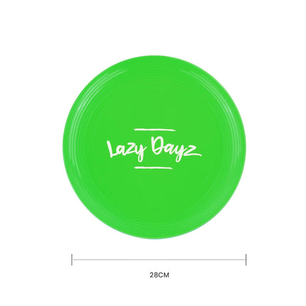 28cm Lazy Dayz Jumbo Neon Beach Frisbee - Green.