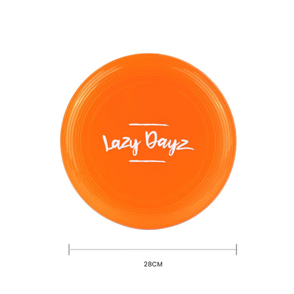 28cm Lazy Dayz Jumbo Neon Beach Frisbee - Orange.