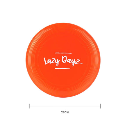 28cm Lazy Dayz Jumbo Neon Beach Frisbee - Red.