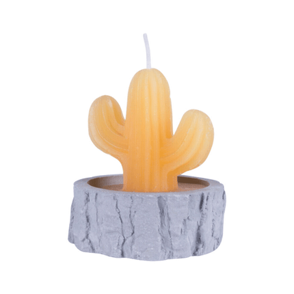 4Pcs/set Simulation Plant Cactus Candle Tea Light Home Decor Table Tealight Mini.
