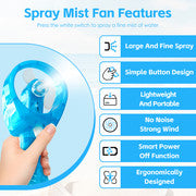 Lazy Dayz Water Spray Fan - Pink.