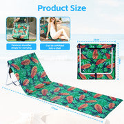 Lazy Dayz Fold Up Beach Lounger - Mossman.