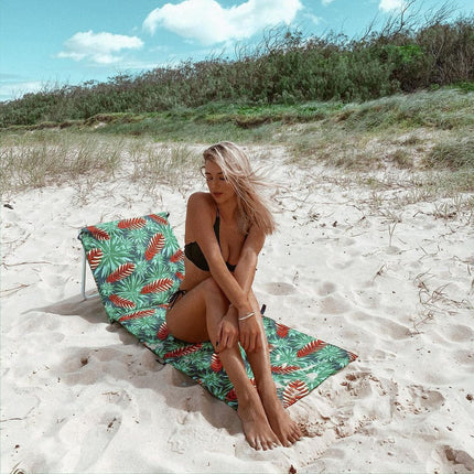 Lazy Dayz Fold Up Beach Lounger - Mossman.