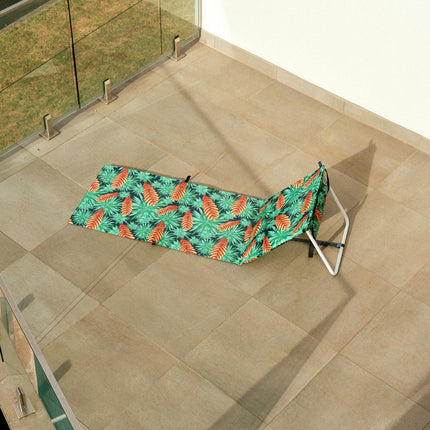 Lazy Dayz Fold Up Beach Lounger - Mossman.