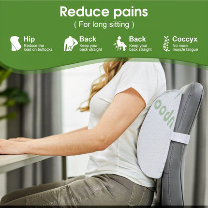 2 x Bamboo Memory Foam Lumbar Support Cushion.