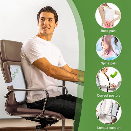 2 x Bamboo Memory Foam Lumbar Support Cushion.