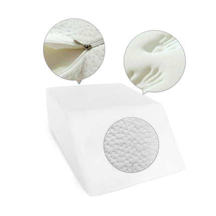 Memory Foam Bed Wedge Leg Support Elevation Pillow.