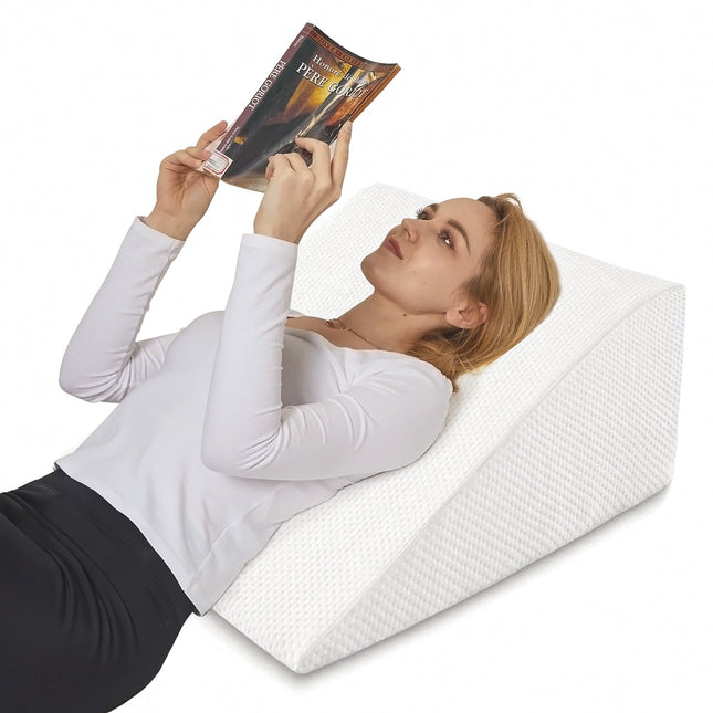 Clevinger Memory Foam Bed Wedge Back Support Pillow.