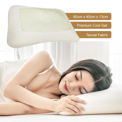 Premium Cool Gel Neck Relief Memory Foam Pillow.