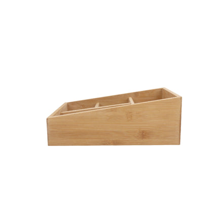 Bamboo Storage Box with 4 Slots.