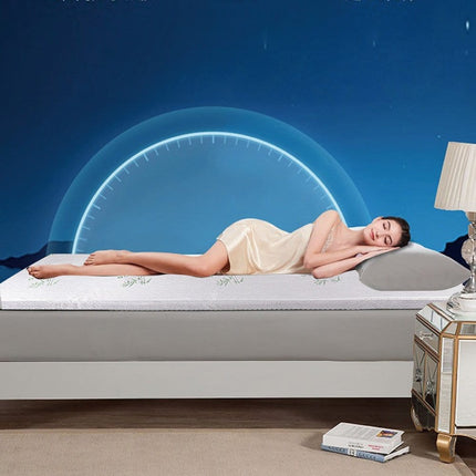 6cm Memory Foam Mattress Topper with Bamboo Cover - King.