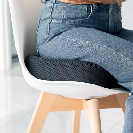 Memory Foam Lumbar Back Support Cushion Seat Set.