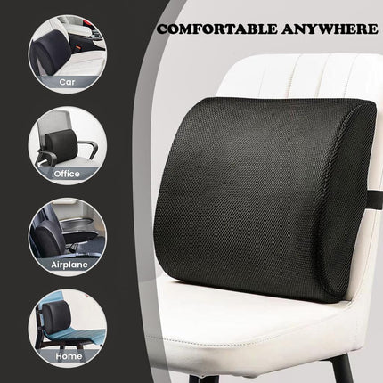 Bamboo Memory Foam Lumbar Support Cushion.