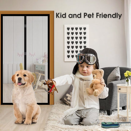 2x Instant Fly Screen, Mosquito, Insect, and Bug Free Curtain.