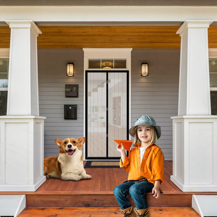 2x Instant Fly Screen, Mosquito, Insect, and Bug Free Curtain.