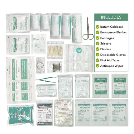 210Pcs Approval Deluxe Medical First Aid Kit.