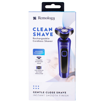 Remology Clean Shave Rechargeable Cordless Shaver.